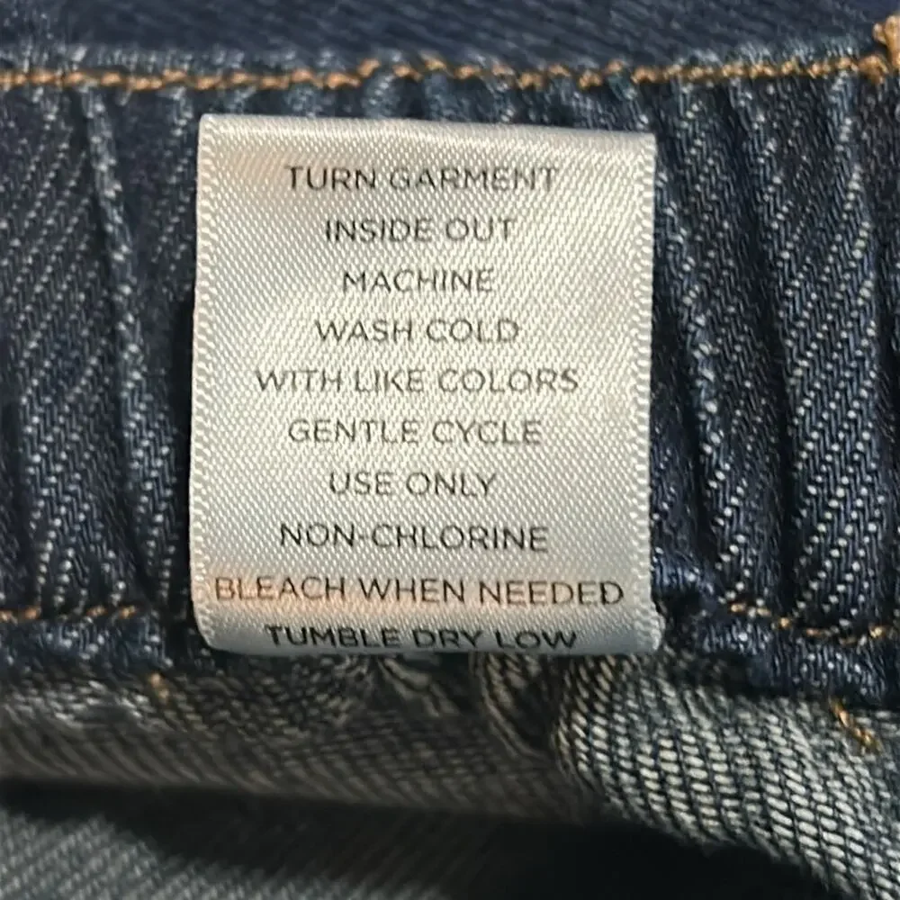 Westbound Dark Blue Relaxed Wide leg Frayed Hem Jeans Size 20W - Picture 10 of 11